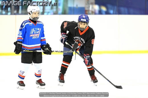 2019-02-17 Hockey Diavoli Sesto U15-Hockey Como 3427 Alessandro Salem Rocchio